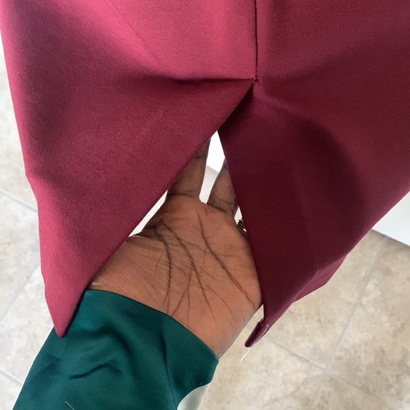 Loft Maroon Dress - Picture 5 of 6